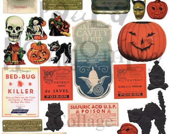 Halloween Sachen Nummer 1 Digital Collage Sheet runterladen