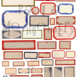 Blank Label Stuff Number 1 Digital Download Collage Sheet