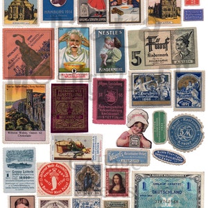 German Stuff Number 1 Digital Download Collage Sheet