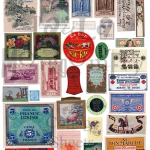 French Stuff Number 3 Digital Download Collage Sheet