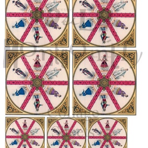 Frogs and Grasshoppers French Games Digital Download Collage Sheet