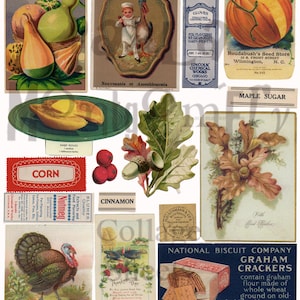 Autumn Digital Download Collage Sheet