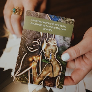 La baraja de cartas de afirmación (oráculo) “Rehabilitación espiritual” para el crecimiento espiritual, la orientación, la manifestación, el viaje de sanación, el bienestar mental y el diario
