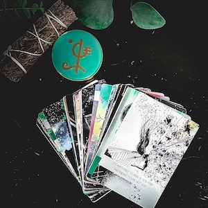 La baraja de cartas de afirmación “Continuar creciendo” para el crecimiento espiritual, la orientación, la manifestación, el viaje de sanación, el bienestar mental y el diario+