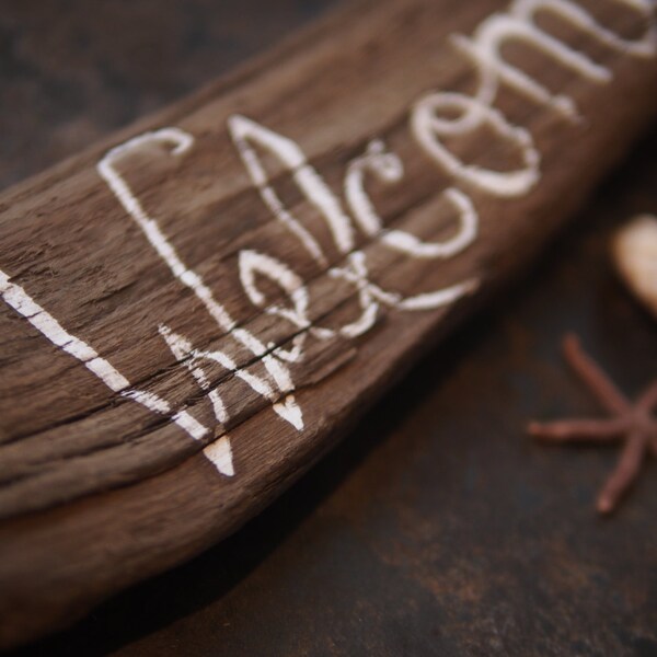 Driftwood Welcome Sign - Rustic Beach Decor