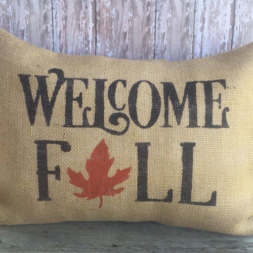 Fall Pillow Cover 12x16 16x16 or 18x18 Throw Pillow Etsy