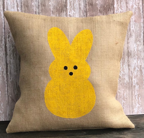 Peep Easter Pillow Cover Throw Pillow 18x18 16x16 or 12x16 Etsy