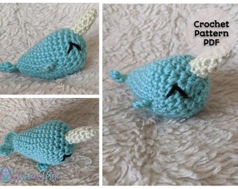 Genevieve el Narval / Crochet Amigurumi / Patrón PDF / Animal