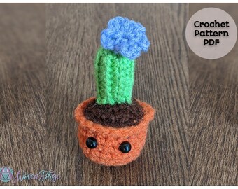Florecer el Cactus / Crochet Amigurumi / Patrón PDF / Planta
