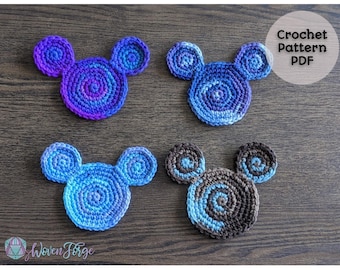 Posavasos de tres círculos / Tejido a crochet / Patrón PDF / Alfombrilla para taza