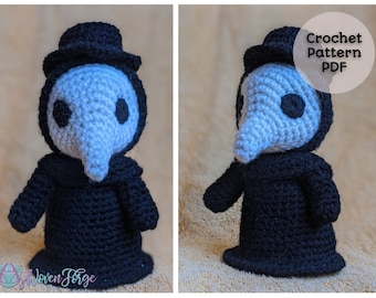 Corvie el Doctor de la Peste / Crochet Amigurumi / Patrón PDF / Criatura