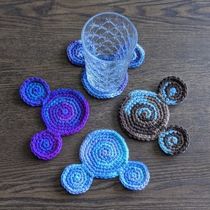 Tri-Circle Coaster Crochet Pattern PDF Mug Rug image 4