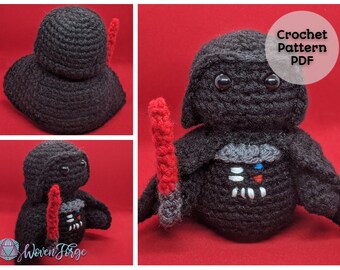 Frijol Espacial Oscuro / Crochet Amigurumi / Patrón PDF / Geeky / Bean Bud