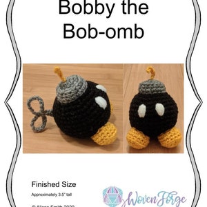 Bobby the Bomb Crochet Amigurumi Pattern PDF Geeky Creature image 4