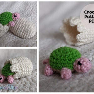 Hank the Baby Turtle | Crochet Amigurumi | Pattern PDF | Animal