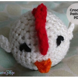 Nugget the Chubby Chicken | Crochet Amigurumi | Pattern PDF | Animal
