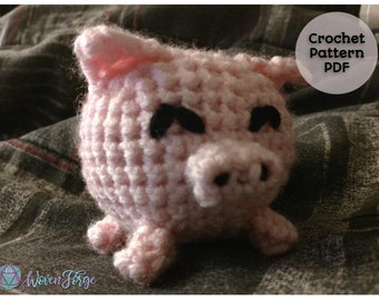 Snuffles el Cerdito Gordito / Crochet Amigurumi / Patrón PDF / Animales
