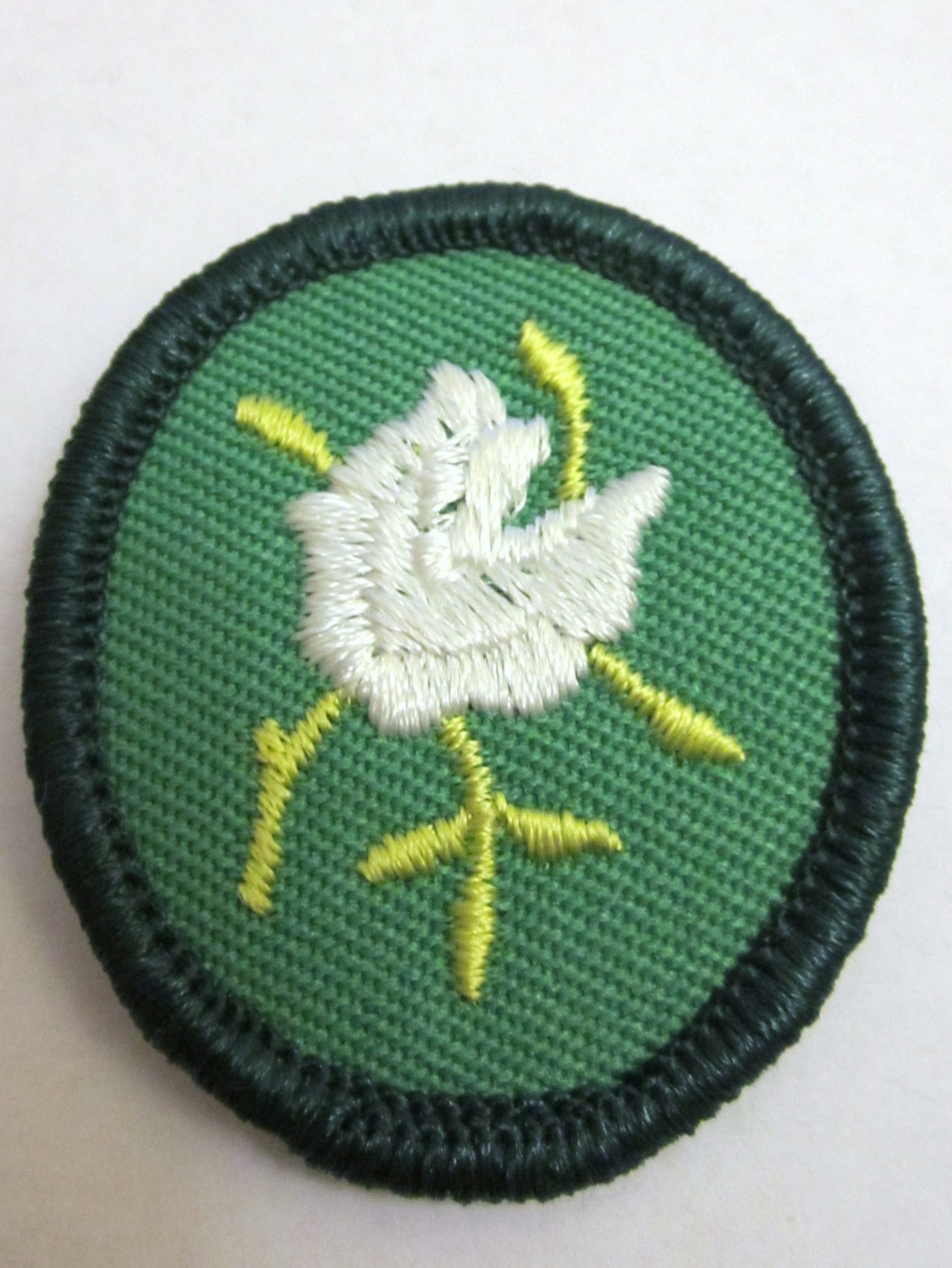 CLEARANCE Girl Scout Troop Crest White Rose circa Etsy