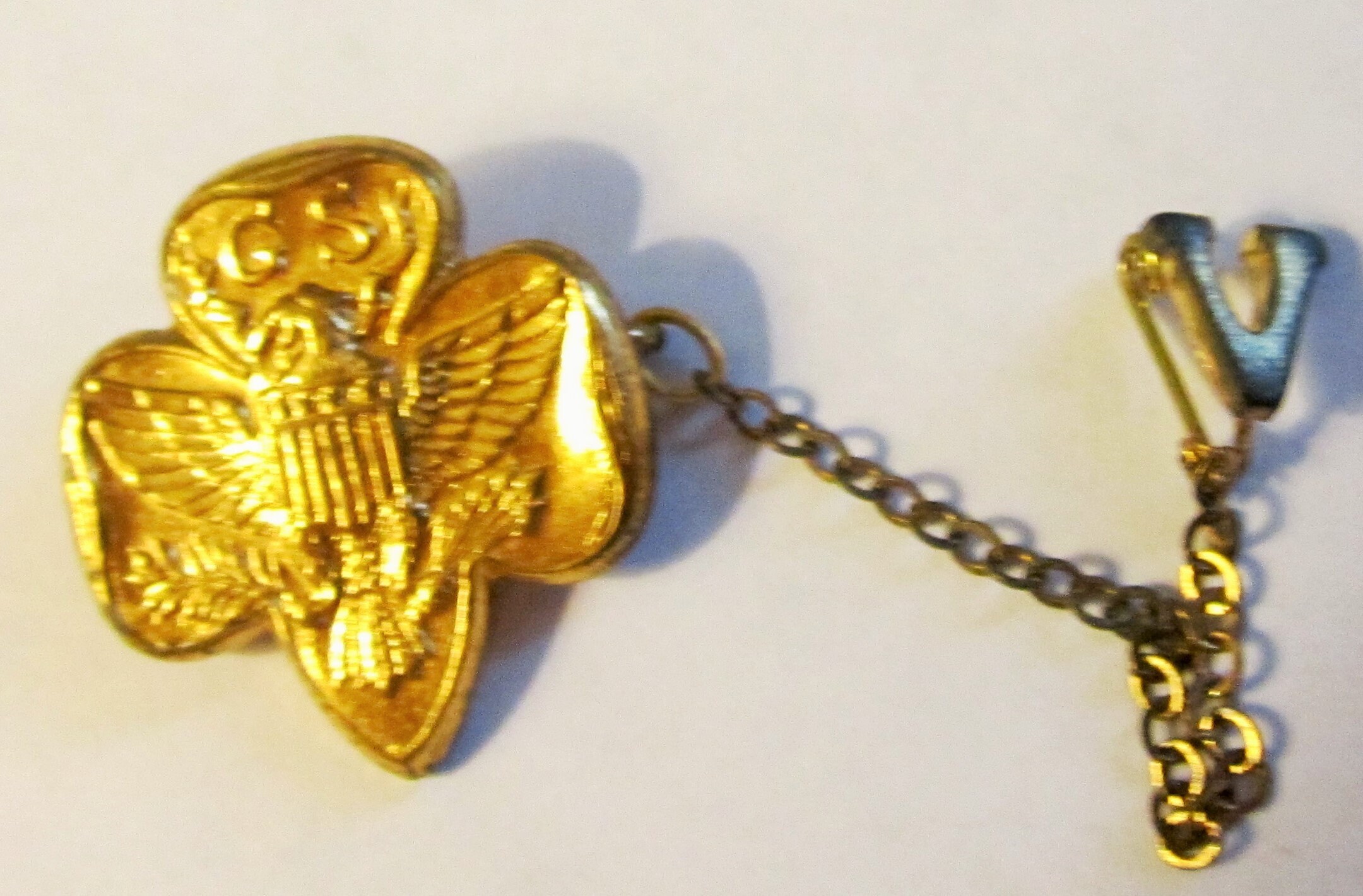 Vintage Girl Scout Membership Pin with 5 Year V Etsy