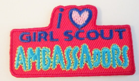 CLEARANCE Girl Scout Fun Patch "I Love Girl Scout