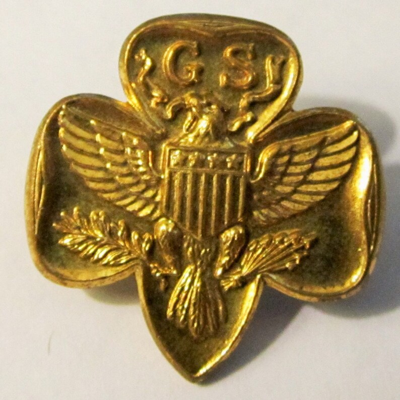 CLEARANCE Vintage Girl Scout Membership Pin circa 1950's Etsy