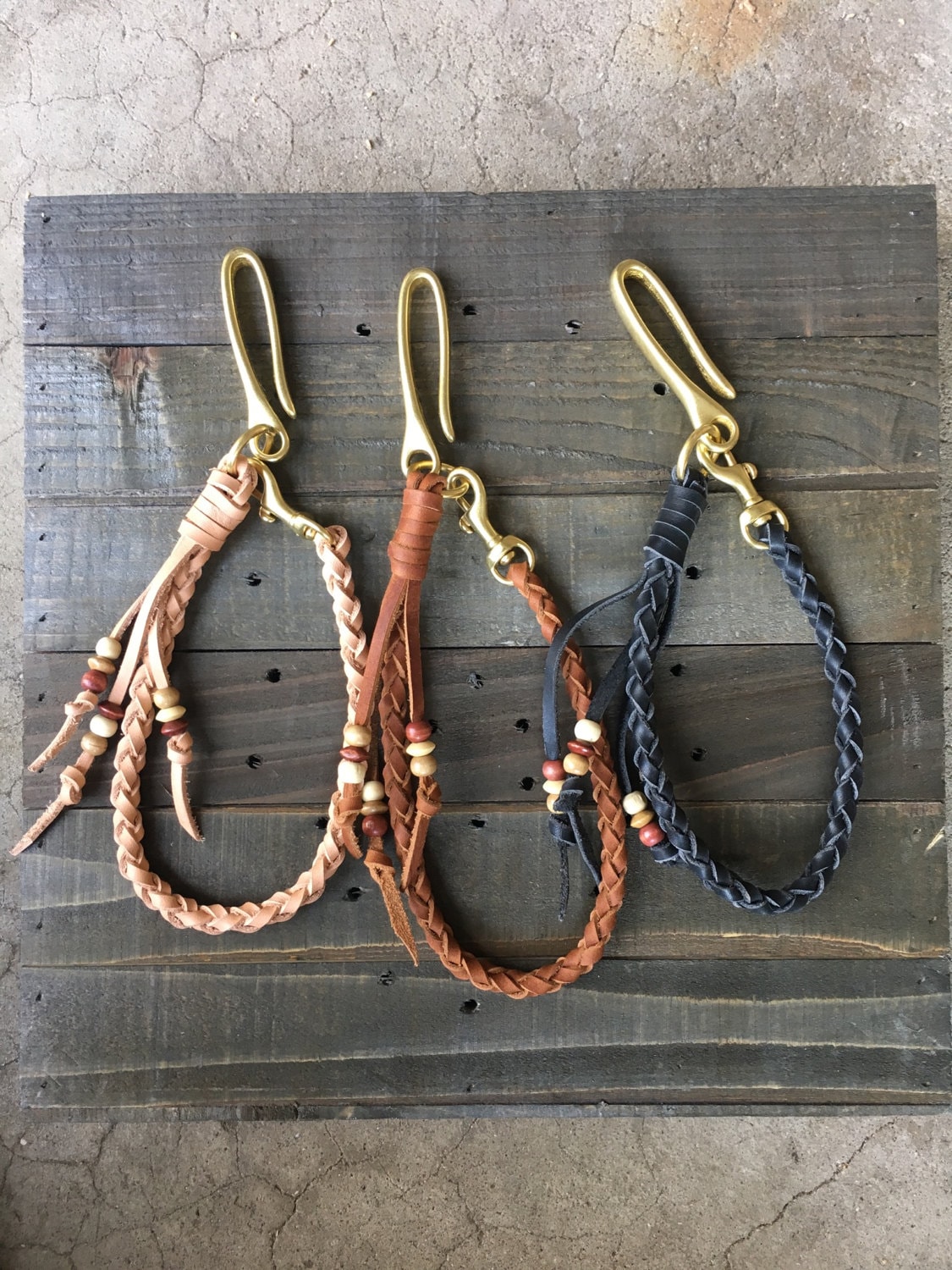 braided wallet chain