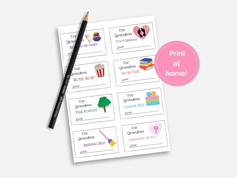 Printable Coupons for Grandma for Grandparent #39 s Day Printable Gift Coupons for Grandma for All Printable Coupons for Grandma for Grandparent #39 s Day Printable Gift Coupons for Grandma for All