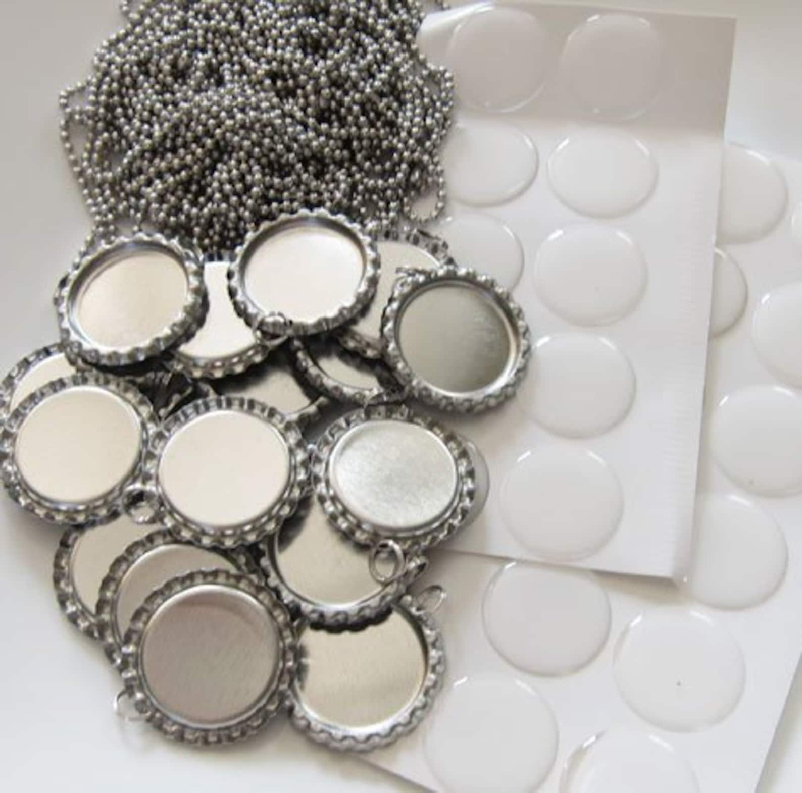 50 DIY Bottle cap necklace kit includes 50 flattened bottle Etsy