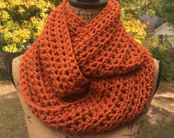 Infinity Scarf Custom Color Crochet Scarf Women's Accessories Custom Eternity 72 Colors Options