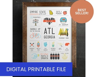 DIGITAL PRINTABLE / Atlanta Art Print