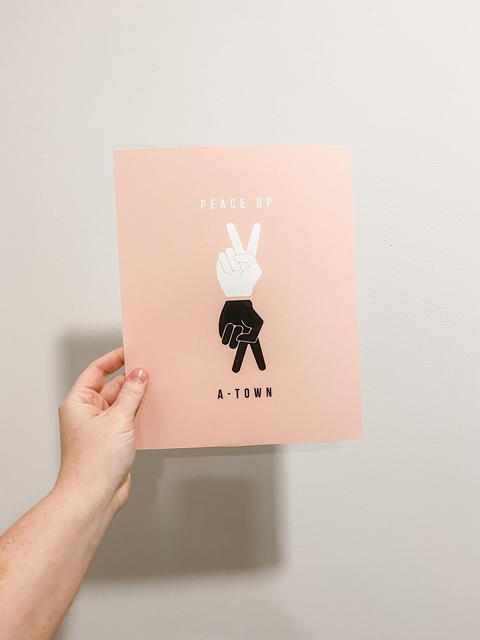 Peace Up A Town Art Print / ATL Poster / Atlanta Etsy