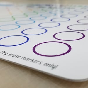 Dry Erase Chore Chart- Reusable Chart for Kids- Home Chores Chart ...