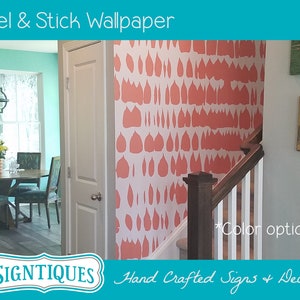 Peel & Stick Removable Wallpaper DIY Mural Bedroom Bathroom Playroom Nursery Farmhouse Rustic Art Chic Faux Custom Sticker Home Decor Store