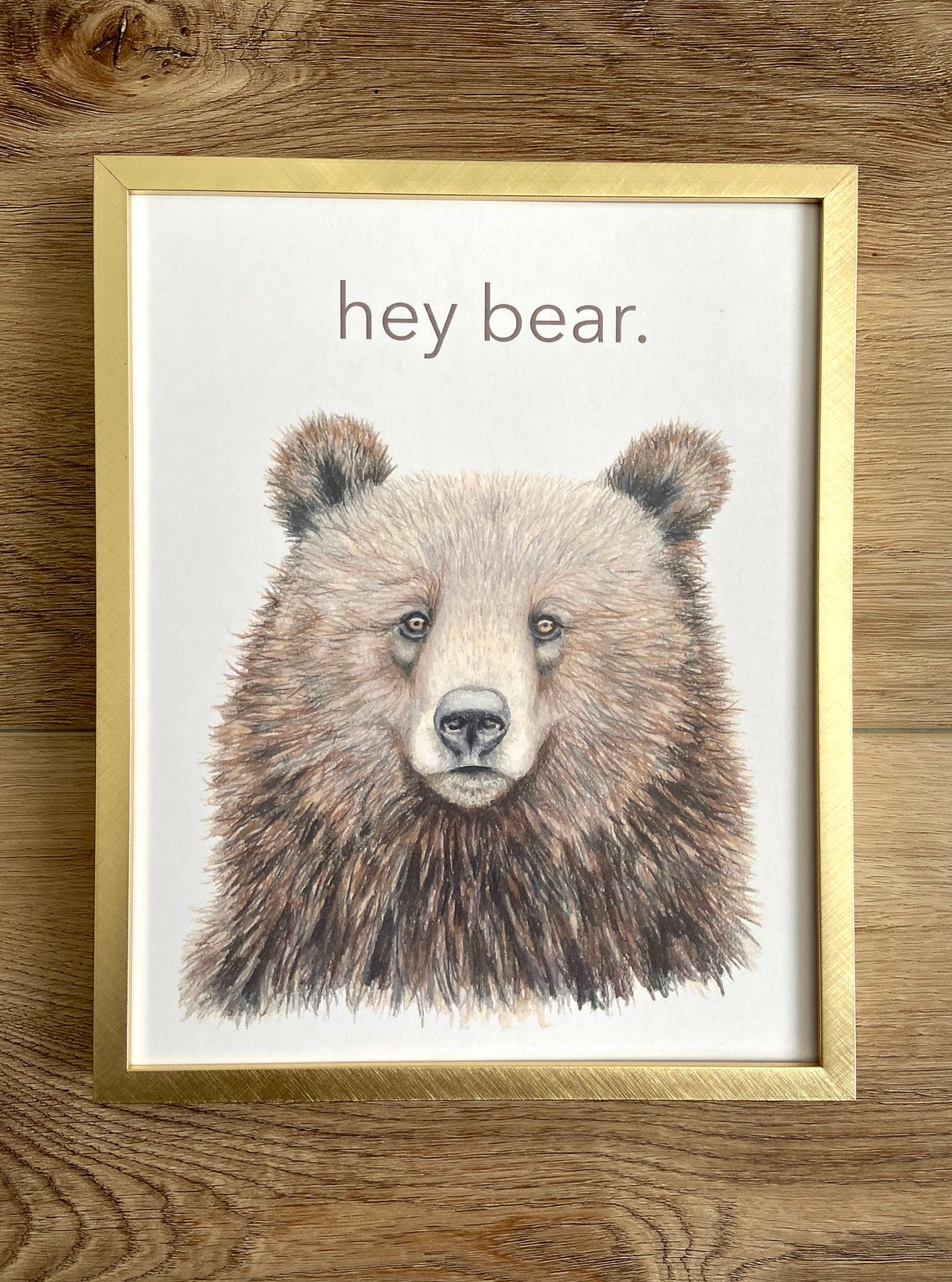 Hey Bear Digital Print - Etsy