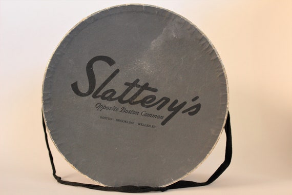 Vintage Polka Dot 1940's - 1950's Hat Box from Sl… - image 2