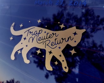 Trap, Neuter and Return (TNR) Decal (ON SALE) | Application Instructions can be Found in Listing Description