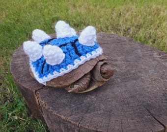 Disfraz de tortuga azul con púas