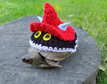 Disfraz de crochet inspirado en personajes para tortugas