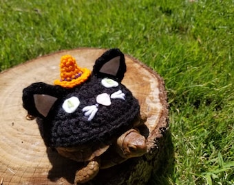 Black Cat with Witch Hat Costume  Turtle/Tortoises