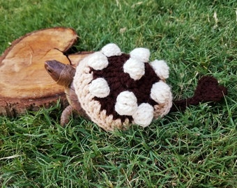 Disfraz de dinosaurio con forma de púas, tejido a crochet, para tortugas