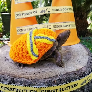 Safety Vest Crochet Costume for Turtle/Tortoises