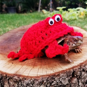 Krabbe inspiriertes Häkelkostüm für Wasserschildkröten