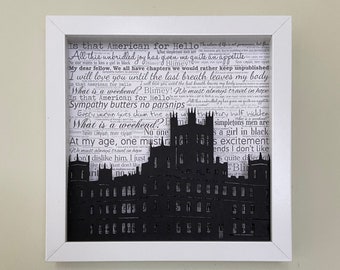 Downtown Abbey gift wall decor, Whats a weekend? Downton Abbey Castle, Highclere castle, Violet Grantham, Lady Mary, Downton Fan art