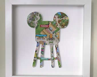 Hollywood Studios Earful Tower, Hollywood Studios map, Earful Tower, Disney map wall art, Disney sign