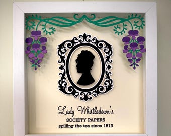 Bridgerton Lady Whistledown wall art