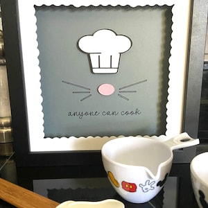 Anyone can cook, Disney kitchen, Remy kitchen sign, Ratatouille, Chef sign