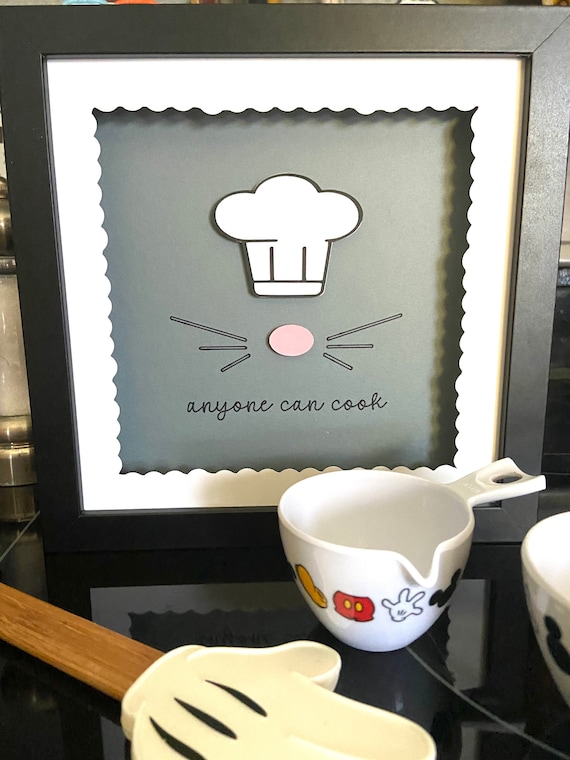 Anyone Can Cook, Disney Kitchen, Remy Kitchen Sign, Ratatouille, Chef Sign  