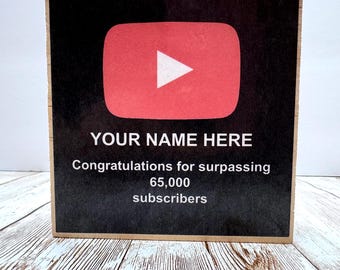 Custom Social Media award, Influencer award