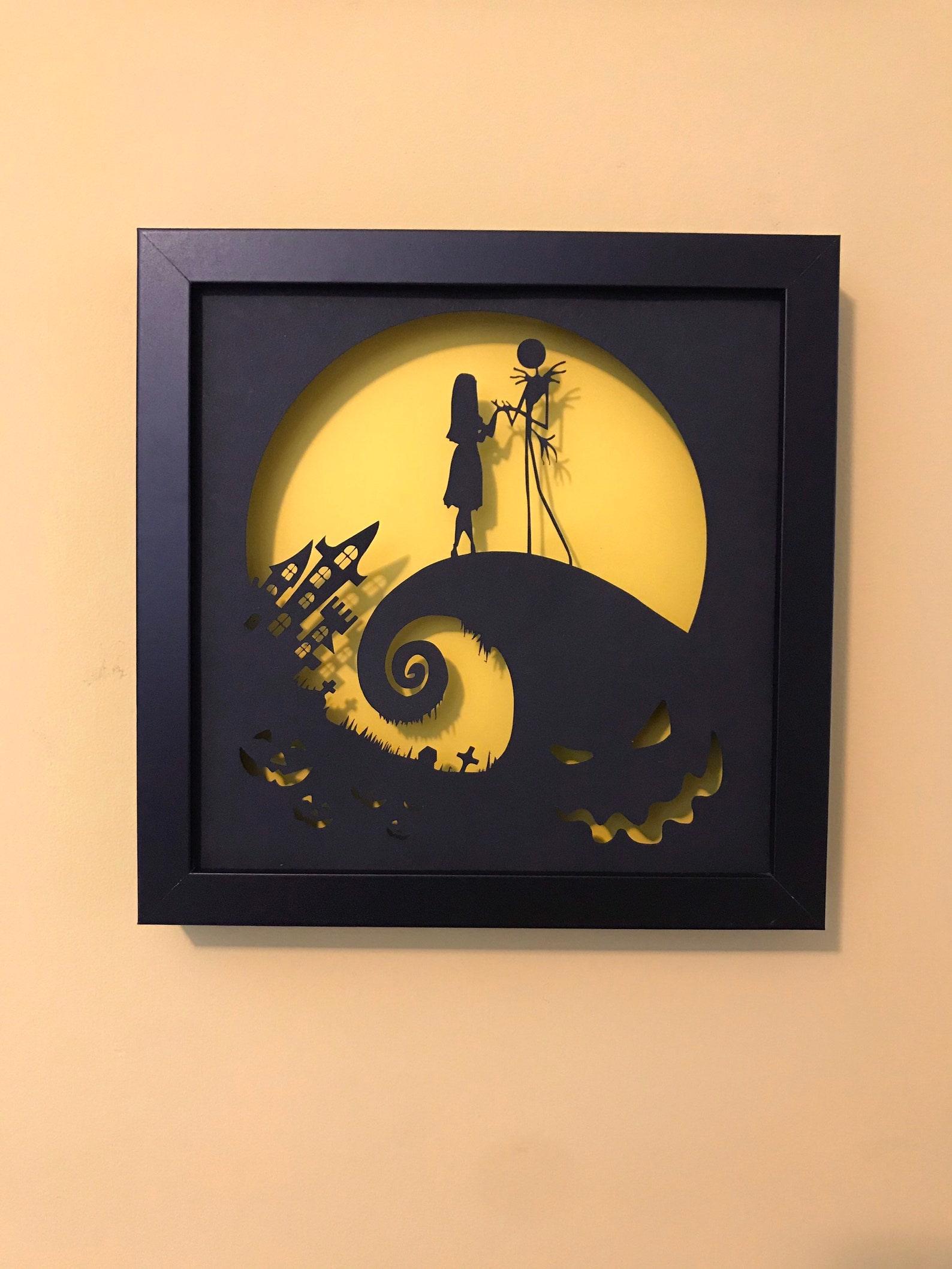 Jack and Sally Wall Art Halloween Decor Nightmare Before Etsy