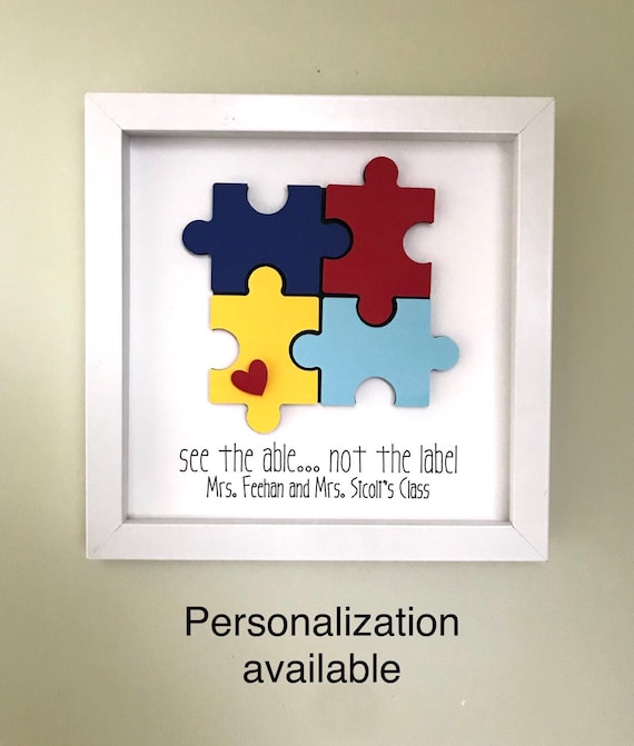 Autism Awareness Inspirational Sign – Colorful Neurodiversity Acrylic Desk Decor For Teachers, Parents & Kids - View #3